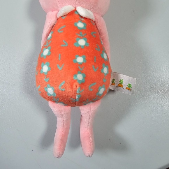 Bunnies By The Bay Bunny Rabbit Plush Pink Flowers Stuffed Animal Soft Eyes - Picture 3 of 8